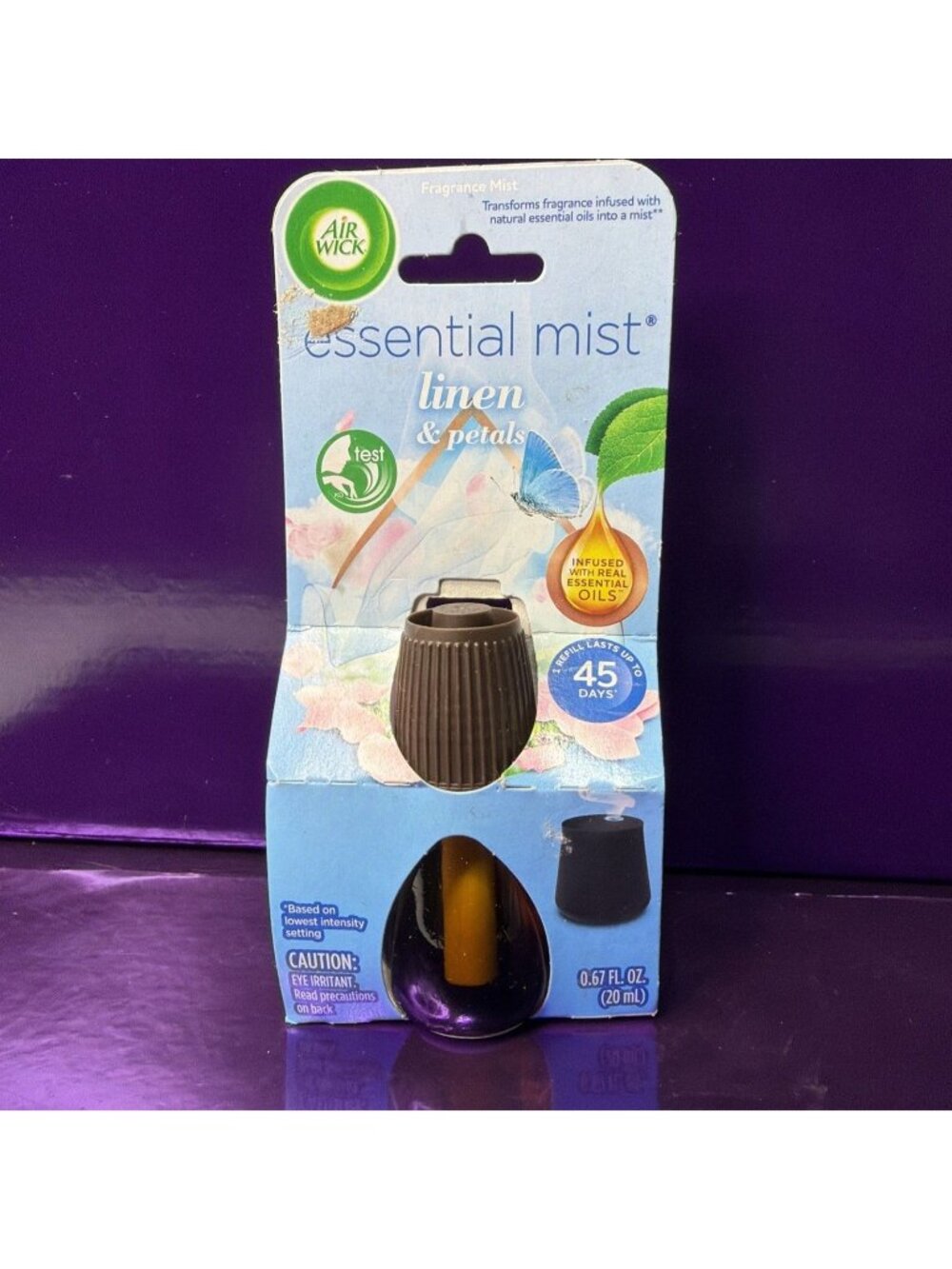 Air Wick Essential Mist Linen & Petals Refill Infused with Real Essential Oils